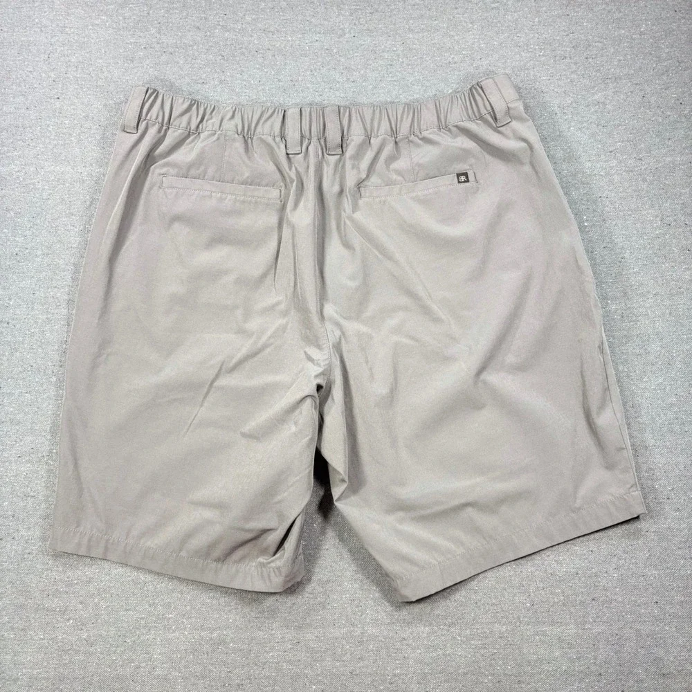 Banana Republic Shorts Men Size 40 Gray Ripstop Stretch Elastic Waist Casual